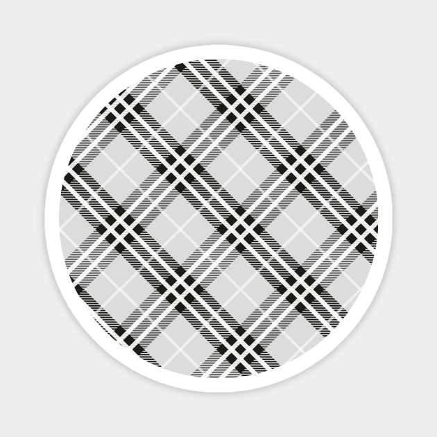 Back to School Plaid Pattern 17 Magnet by Sahl King